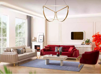 Sofa set 331 Set Living room furniture set Design Modern 3-piece new
